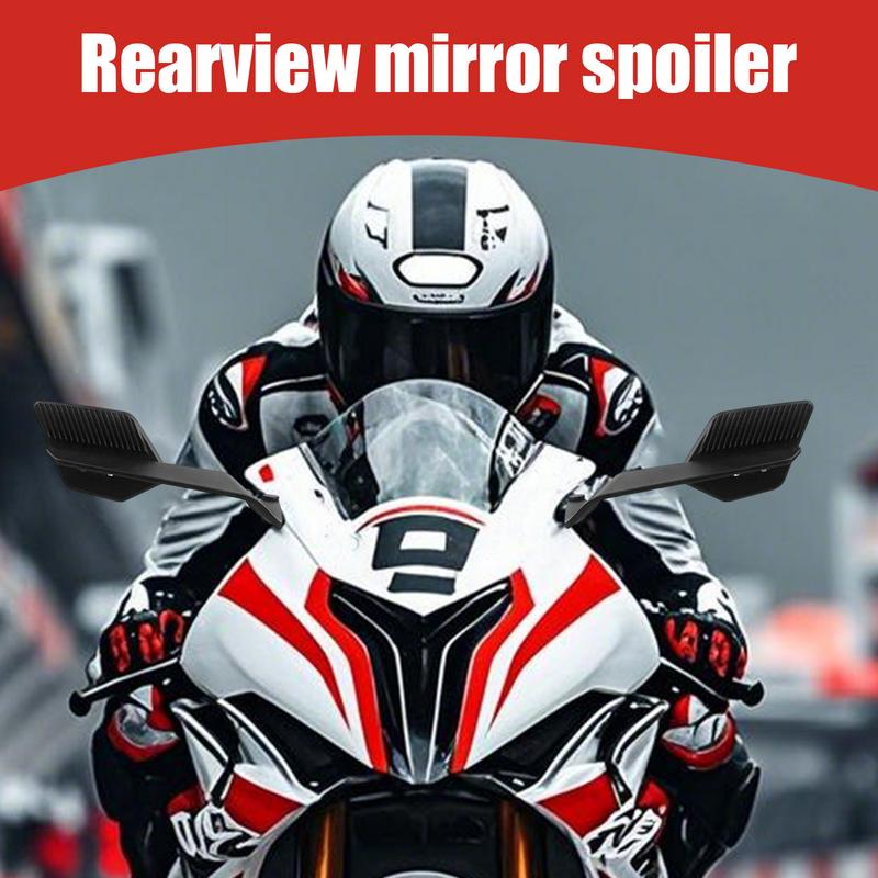 Motorcycle Side Wing Spoiler Fairing With Rearview Rotating Reflector Spoiler Cycling Accessories For Outdoor Riding Daily Use