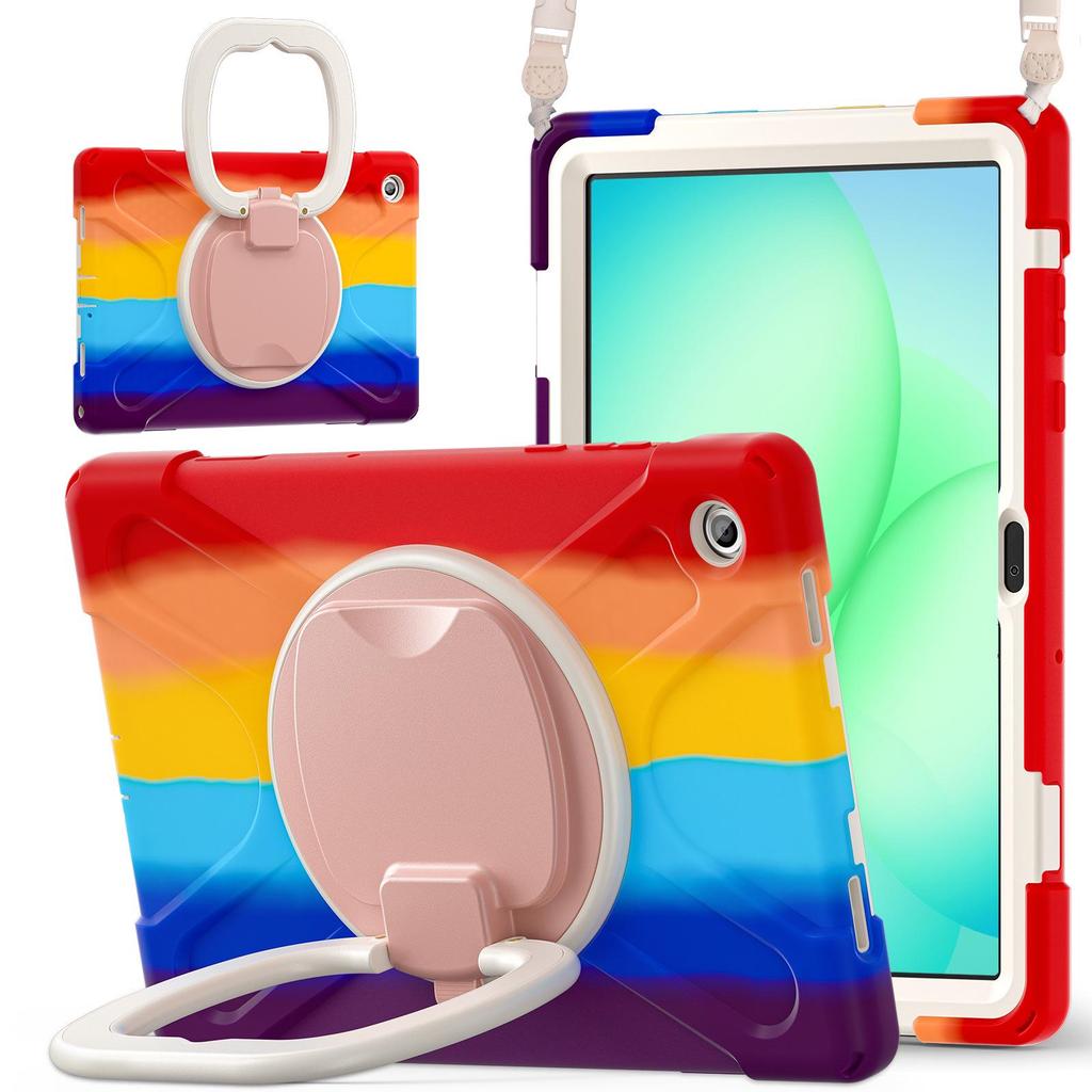 Samsung A11 Plus/X230 Tablet Protective Case with Silicone PC Stand, 8.7" Shell