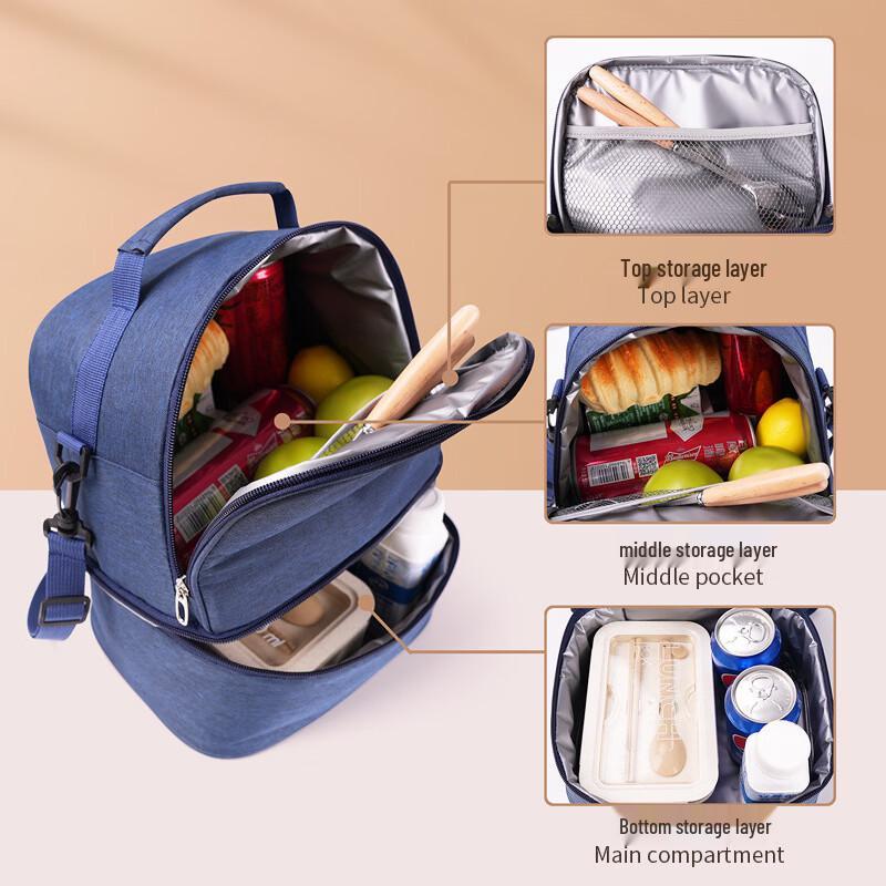 Portable Insulated Picnic Lunch Bag