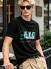 Street Style NYC Print Casual Short Sleeve Tee For Daily Wear