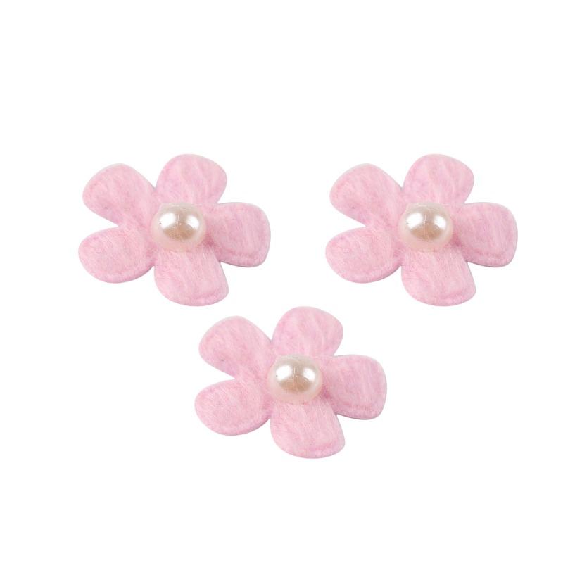 

Модные разноцветные жемчужные лепестки для девочек, украшения костюма, поделки своими руками, головной убор, нарядный цветок, 25 мм, упаковка 100 шт. розовый