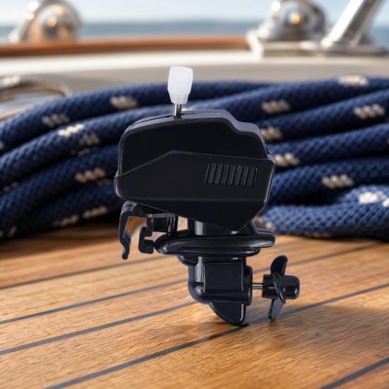 Yousheng Boat Motor Coffee Stirrer, Manual Wind-up Outboard Engine Drink Mixer, Mini Stainless Steel Marine Motor Stirrer for Coffee Milk Tea