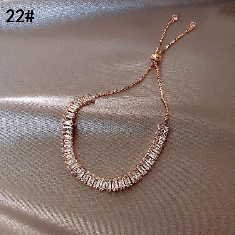New trendy bracelet women s adjustable pearl star moon red heart bracelet Internet celebrity personality temperament student jewelry