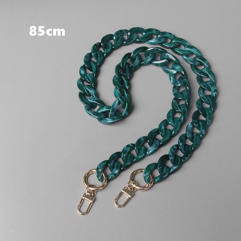 Acrylic Chunky Bag Chain 1Pc Gold Metal Clasp Lightweight Marbled Colors Strap for Tote Bag Purse DIY Craft