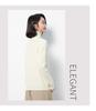 Women's Fine-Spun Seamless 100% Wool High Neck Knitwear - Long Sleeve Winter Base Layer Top