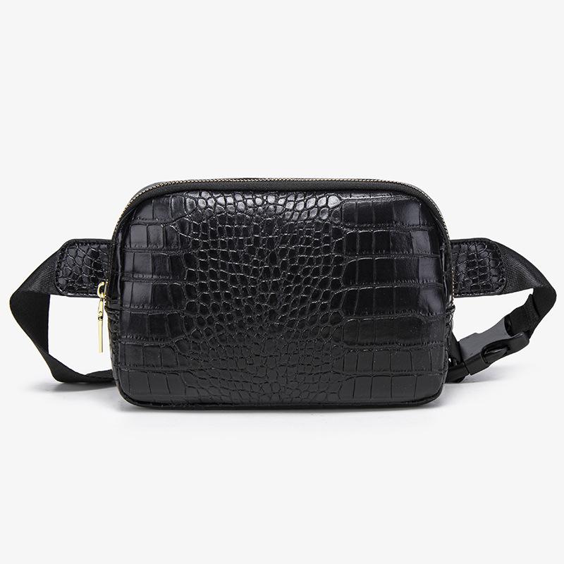 

A women s new autumn shoulder bag, fanny bag, women s satchel, fashionable alligator pattern, commuter and lightweight breast bag.