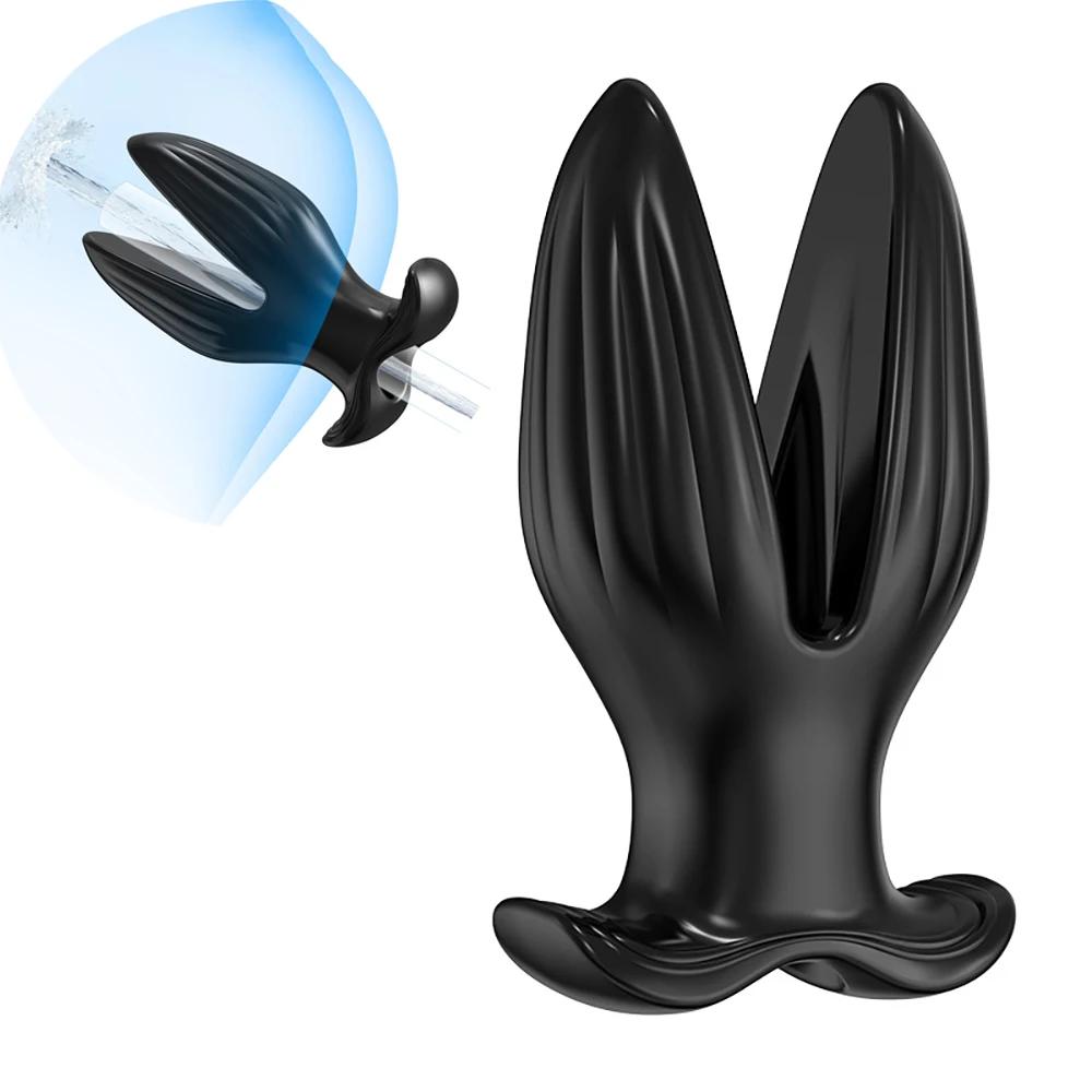 Hohler Analplug Butt Plug Dildo Anus Arsch Dilatator Einlauf Prostata-Massagegerät Stimulation Erwachsenenprodukte Sexspielzeug für Frau Mann Gay