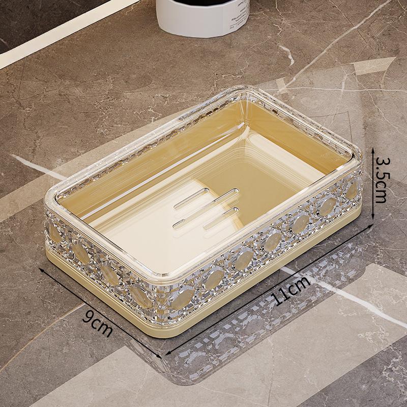 

Мыльница с сетчатым узором «Виноградная лоза», многослойная, дренажная, для ванной комнаты, мыло без перфорации, подставка для растений золотой