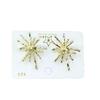 Personalized Fireworks Earrings: Minimalist Geometric Studs for Women - Luxurious, Elegant, and Irregular Design.