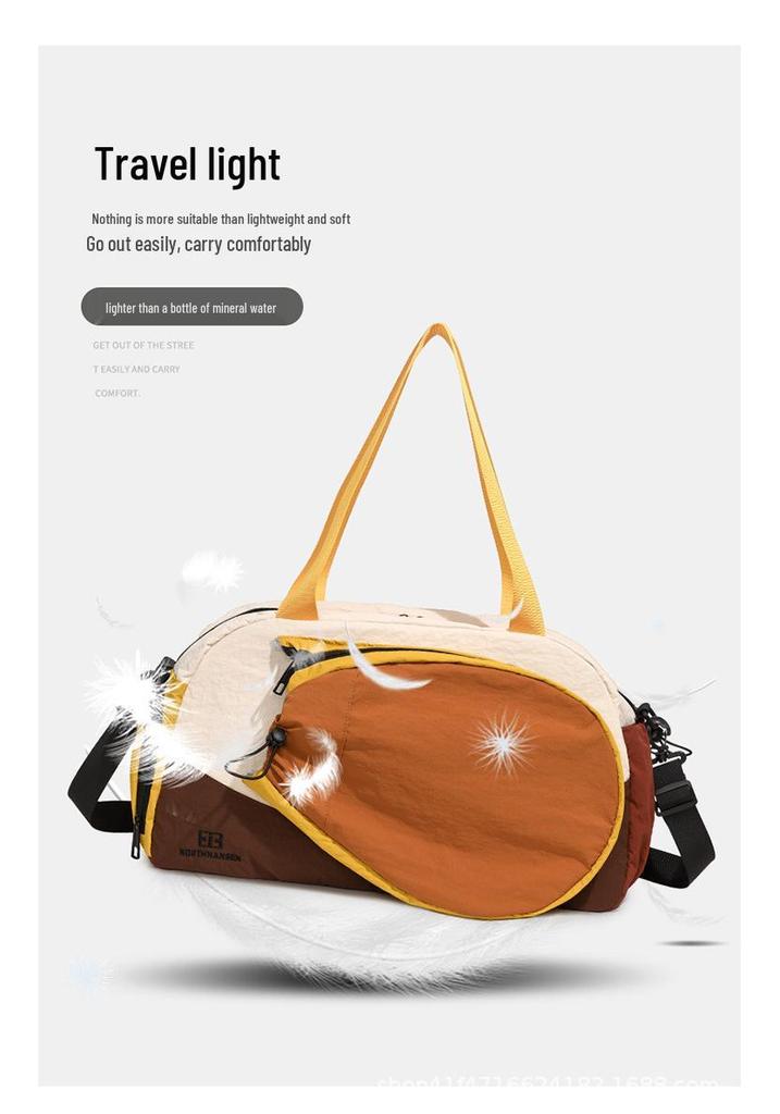 Customizable Lightweight Water-Repellent Outdoor Travel Bag with Wet/Dry Separation for Fitness and Sports