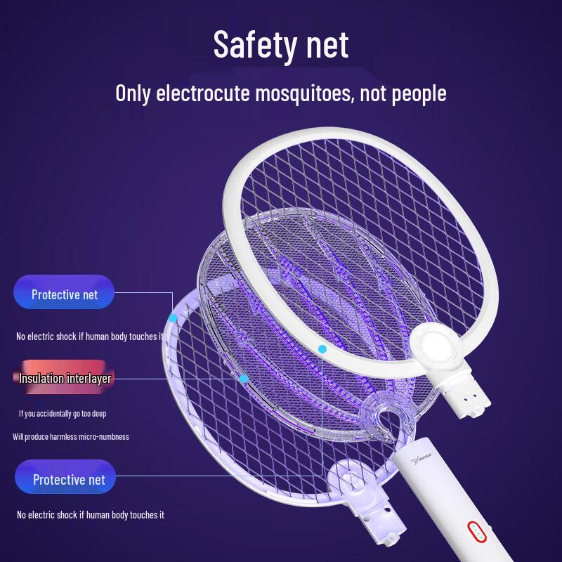 Geometric Horse 2-in-1 Electric Mosquito Swatter