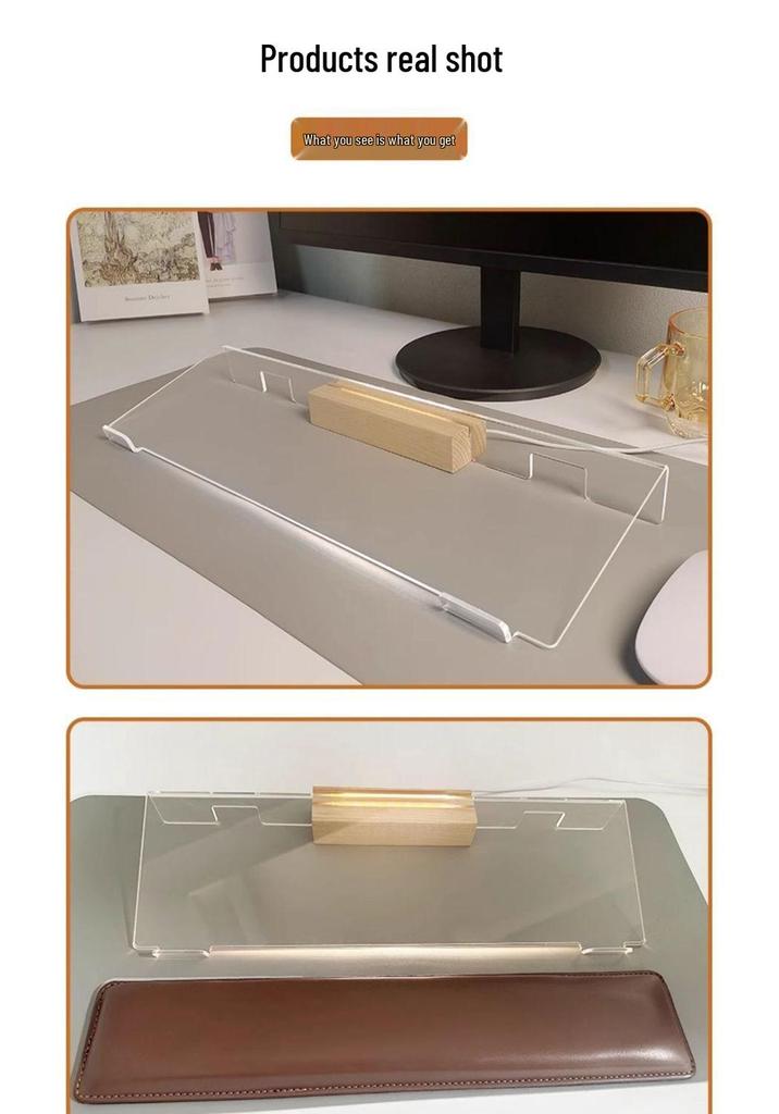 Acrylic Multi-Use Display Stand: Keyboard, Tablet, Magazine, Book, and Phone Holder