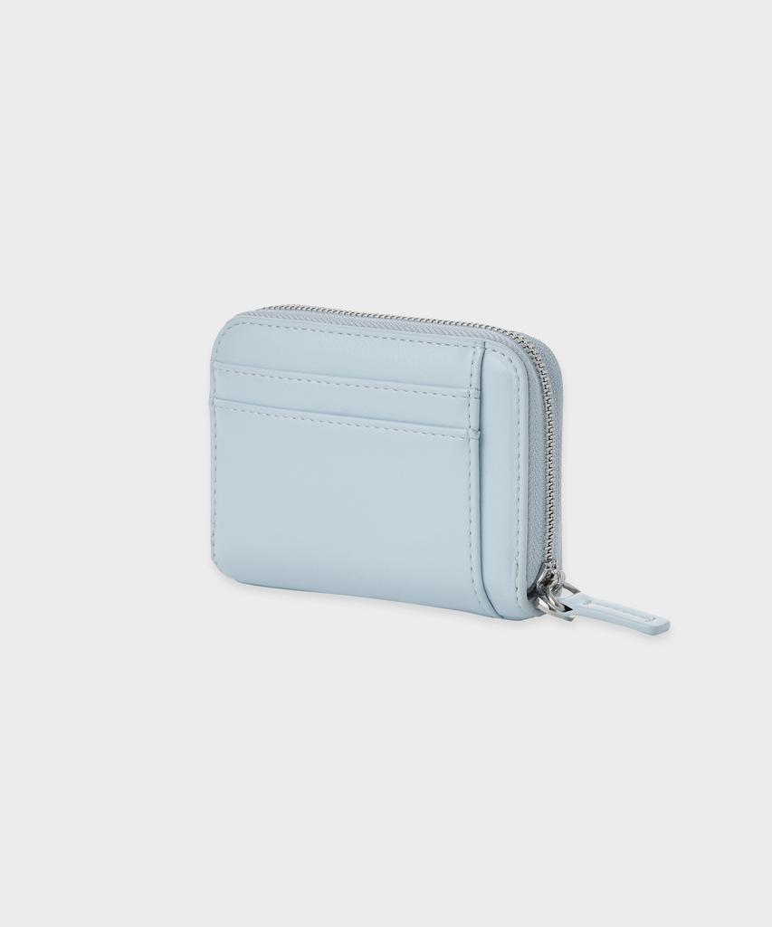 Sunlit Mini Zipper Wallet (Fog Blue)