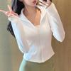 Sunscreen clothes New sports running jacket Outdoor running fitness top Women's training casual stand-up collar yoga clothes