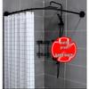Yidashang Telescopic Corner Shower Curtain Rod Set