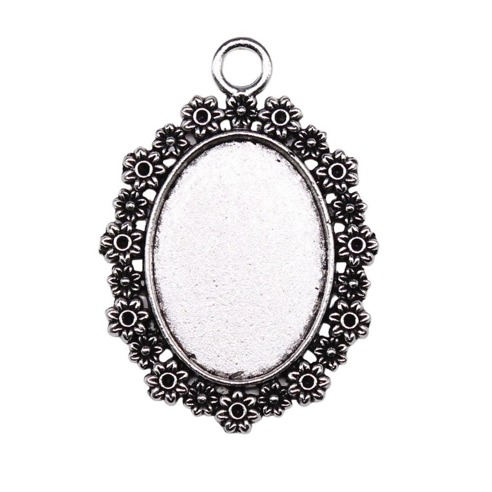 Owalna szklana baza kaboszonowa, oprawa, ramka pasująca 18x25mm 13x18mm, akcesoria, części, męska biżuteria, masywna, oryginalna dla Ciebie