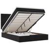Ottoman Bed with Mattress Black 140 x 200 cm Velvet