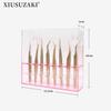 Tweezers Storage Box 8 Holes Holder Lash Tweezers Storage for Eyelash Extensions Eyelash Professional(Black,Only the Box)