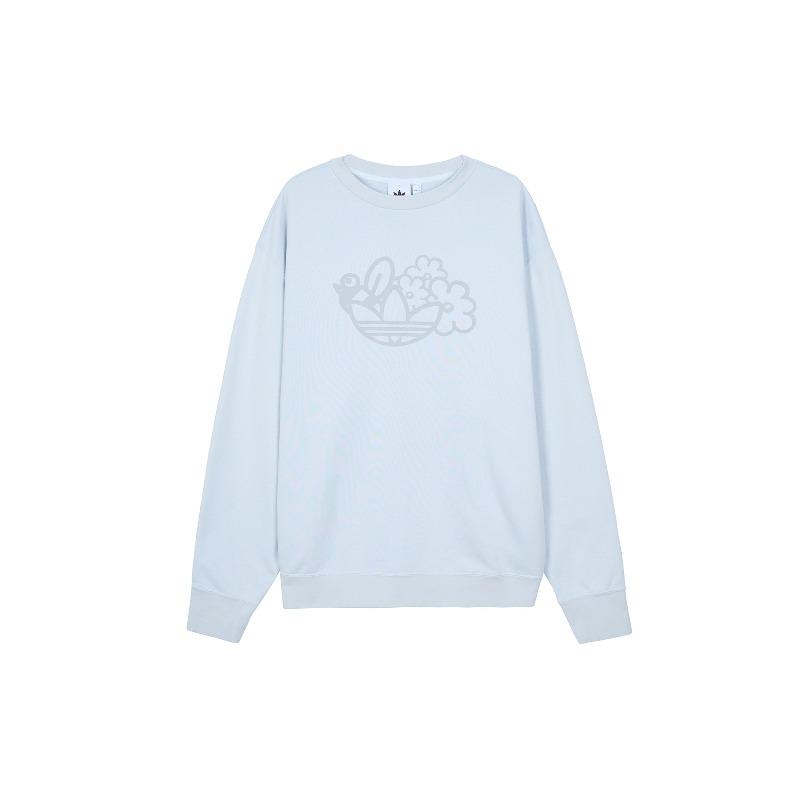 adidas Moletom Masculino com Gola Redonda e Mangas Longas com Estampa de Logo Co-Branded Originals X Melting Sadness Azul HB6866