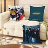Ateez Album Cushion Cover Silky Short Plush Home Sofa Cushion Cover - Invisible Zipper Home Decoration