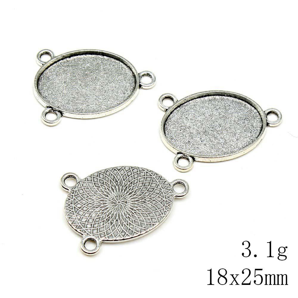 NewArrivals Accessories Jewelry Three-Hole Multi Size Glass Cabochon Base Setting Tray Accessories Parts Souvenir Men's Accessories