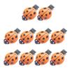 10Pcs Women Hair Clips Anti-slip Teeth Ladybug Decor Hairpins Bangs Buns Braids Multi-Purpose Styling Hair Pins