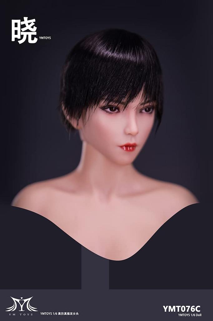 Toys & Hobbies [TOYBARJAPAN] 16 Scale Action Figure Head for TBLeague Body - YMTOYS YMT076C Model: Office Lady (OL) Asian Beauty Female Head (Body