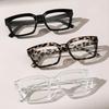 2Pcs/3Pcs/4Pcs Fashionable Rectangular Frame Non-Prescription Glasses, Multi-Color Frames, Transparent Lenses, for Daily Wear