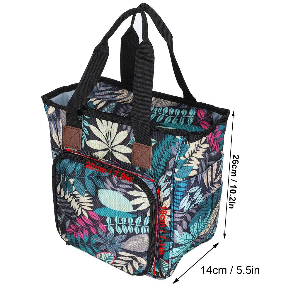 Large Capacity Knitting Tote Bag Portable Design Crochet Organizer Bag For Knitter