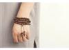 Authentic 8mm Agarwood 108-Bead Unisex Bracelet - Genuine High-Oil Kalimantan Material