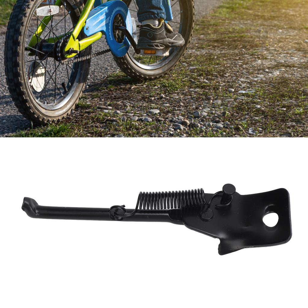 Kids Bike Kickstand High Strength Carbon Steel Stable Prevent Slip Side Support Stand