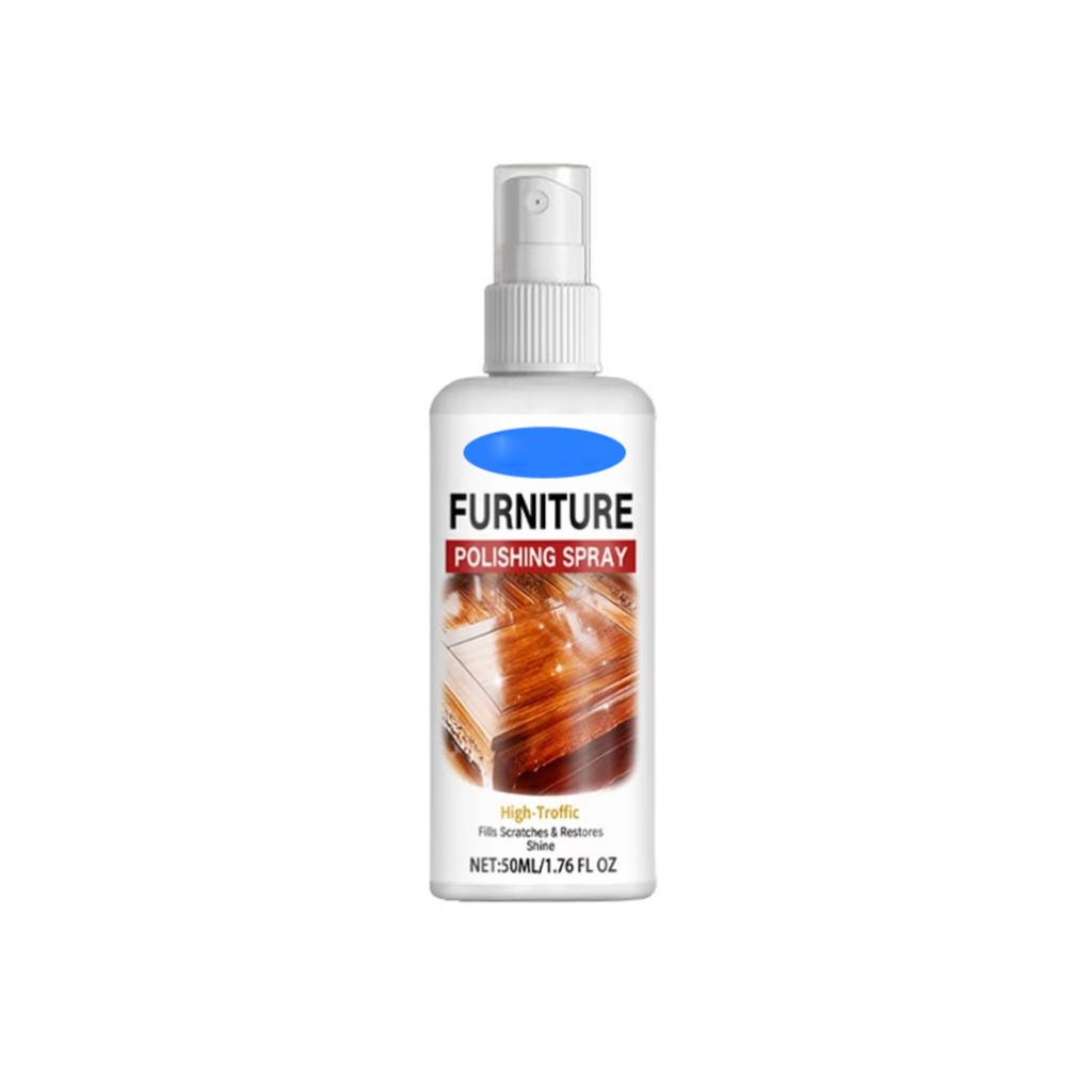 Furniture Polishing Spray 50ml High Traffic Surface Cleaner Scratch Remover and Shine Restorer for Wood and Laminated Surfaces