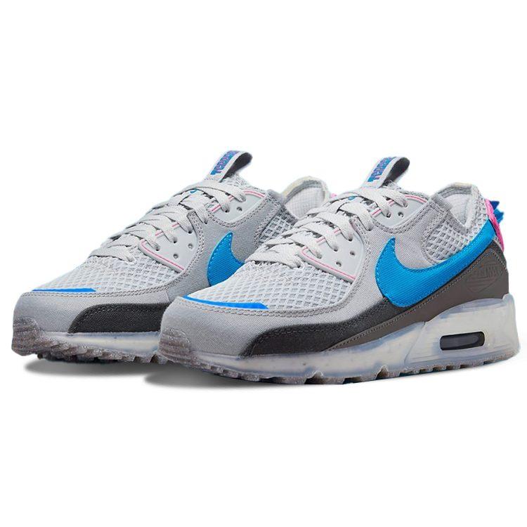 Nike Air Max 90 Textile, Leather Cushioning Abrasion Resistant Cushioning, Wear Resistant Low top Running Shoes Men's DM0033-004