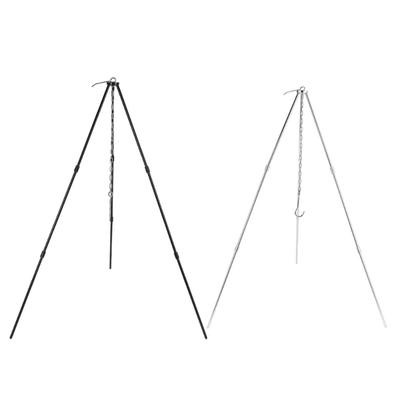Campfire Cooking Tripod Set Adjustable Hanging Camping Tripod for Outdoor Picnic Camping Cooking Hanger with Storage Bag
