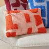 Coussin - Poppys - 38 X 58 Cm - Coton - Déhoussable - Orange