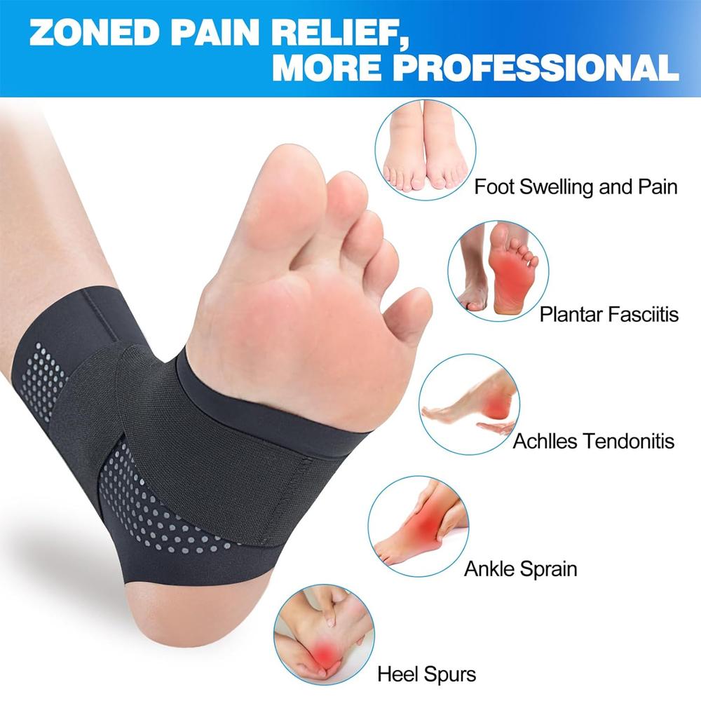 1Pc Adjustable Ankle Brace Compression Support Strap For Achilles Tendonitis Heel Pain Foot Arch Protector