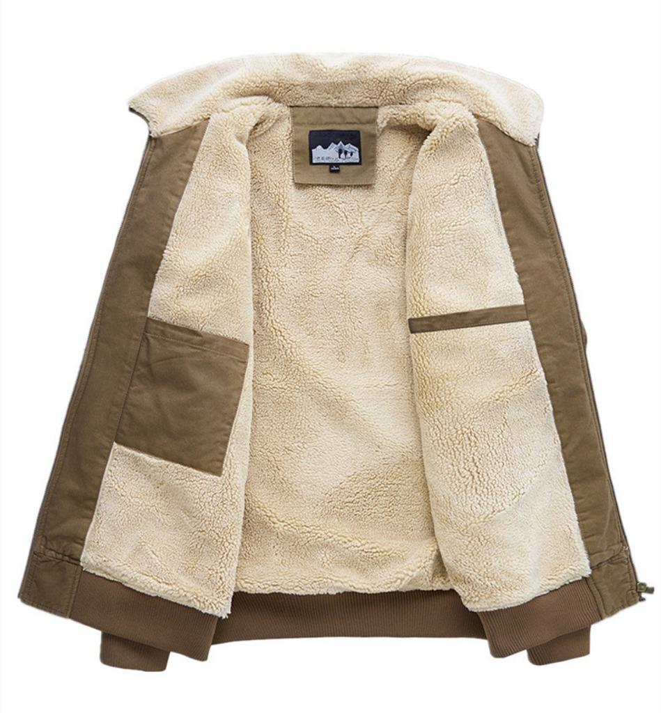 Winter Fashion Turndown Collar Jacket Man Bomber Jacket Mens Windbreaker Thicken Jackets Coat Men's Clothing Casual Jacket