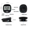 Compact Pedometer LCD Screen Step Counter Step Tracker Digital Display Step Counter Accurate Steps