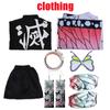 Costum Cosplay Kamado Tanjirou Anime Demon Slayers Kimetsu No Yaiba Haori Kimono haină uniformă haine de petrecere de Halloween