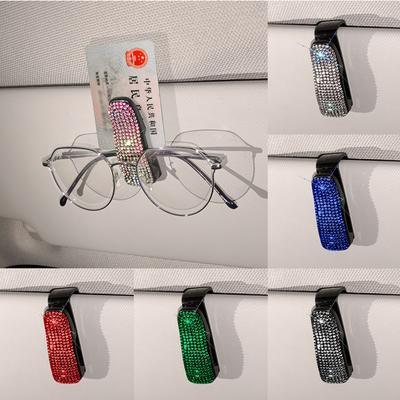 Univerzálny slnečník do auta Puzdro na okuliare Klip na slnečné okuliare Držiak na karty Držiak Upevňovací prvok Autopríslušenstvo Vnútorný držiak Kamienok