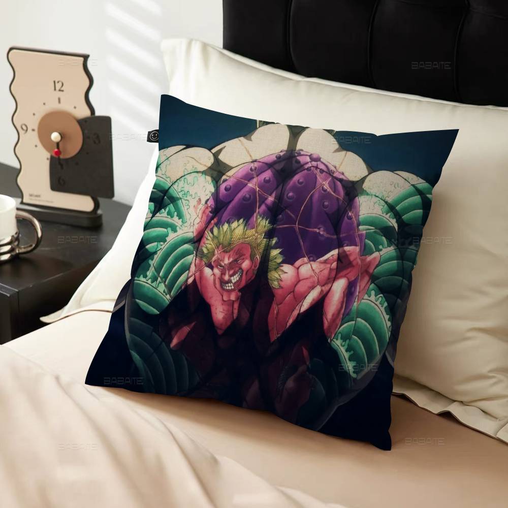 Baki Hanma Yujiro Manga Pillow Cover Design Cushion Cover Decor Holiday Decorati