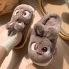 2025 New Furry Cotton Slippers: Non-slip, Warm & Cute for Women and Men - Perfect for Winter & Autumn