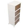 Folding Shoes Storage Box 4 Layers Transparent Large Capacity Foldable Shoe Rack Organizer with Whee