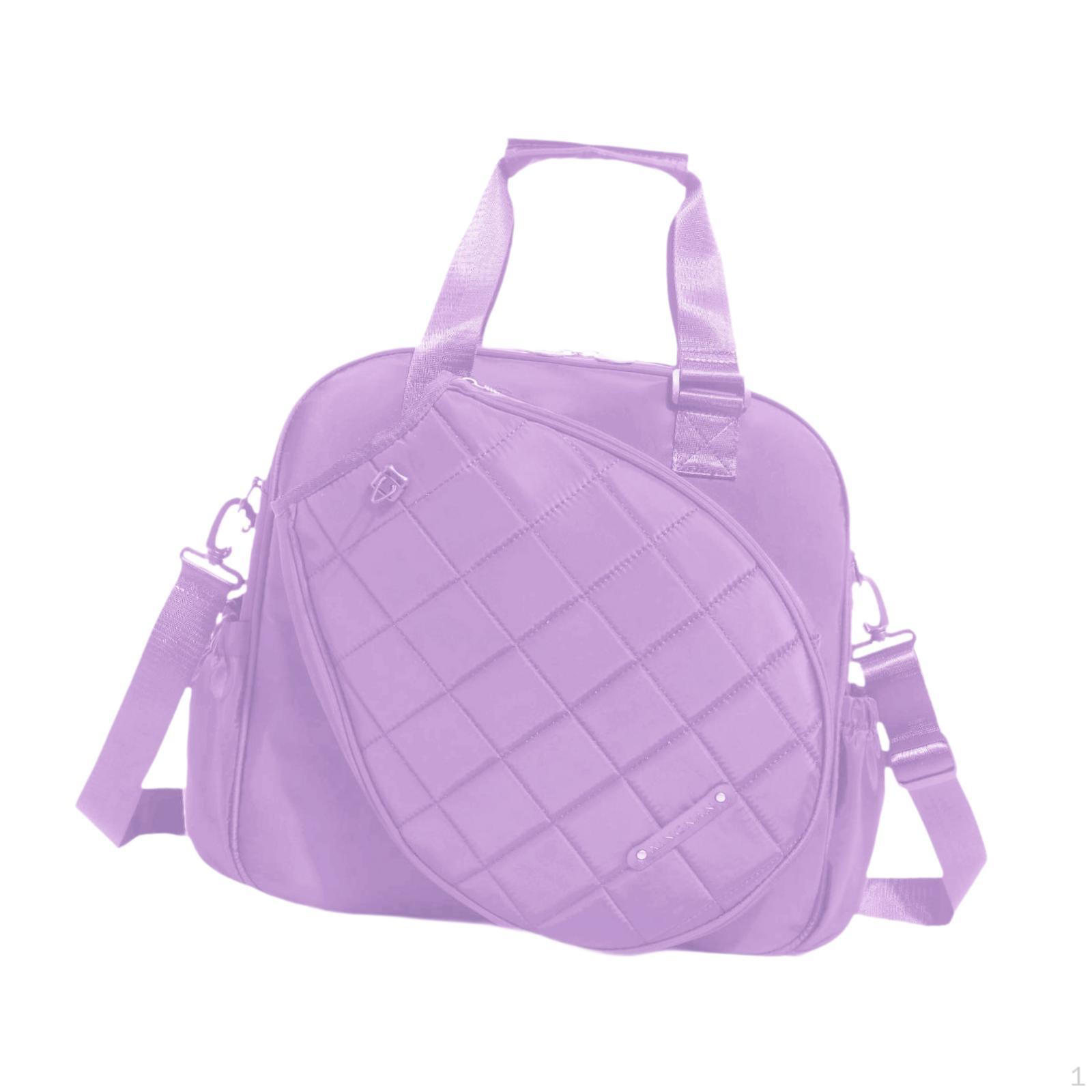 

Портативный держатель для теннисных и бадминтонных ракеток с отделением для бутылки с водой фиолетовый