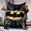 1pc Batman Logo Outdoor Flannel Throw Blanket Soft, Lightweight & Warm for Sofa, Office