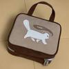 Spacious Cartoon Travel Makeup Bag: Portable, Multi-Compartment, and Three-in-One Design