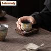 Rock Painting Time Teacup Luxury Tea Bowl Tea Cup Set Tea-tasting Smelling Cup Jianzhan Master Cups Dahongpao Teaware Supplies