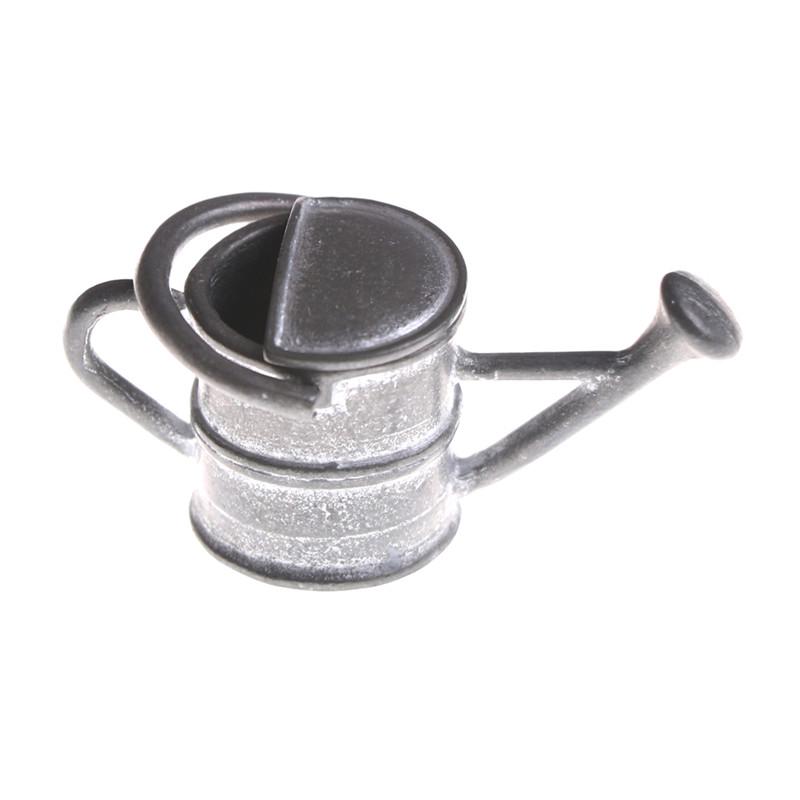 1/12 Metal Watering Can Buckets Garden Miniature Decoration For Children Kids Dolls Acces Dollhouse Miniature Furniture Toys