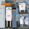 Large Smart Sensor Trash Can with Lid for Kitchen, Living Room, Office, and Bathroom - High-Leg Design & Large Capacity
