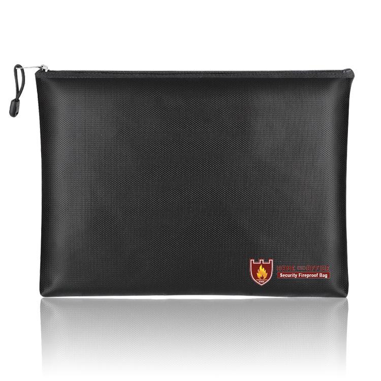 Juehuo Fireproof Waterproof Safety Storage Zipper Bag, Multi-functional, 27x16CM 27*16CM чёрный
